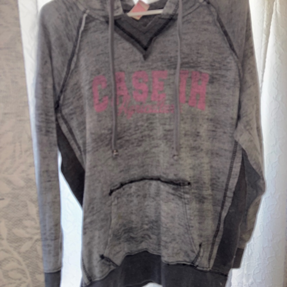 Gray and Pink Hoodie